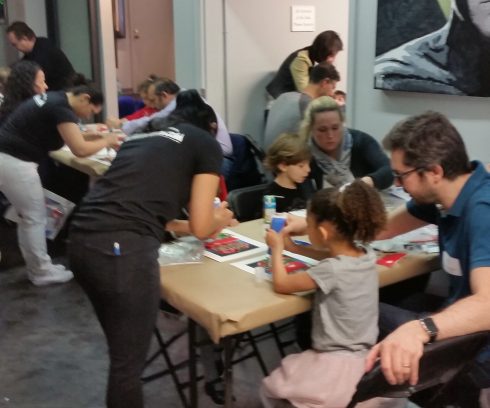 Insteactive Art Workshop with Young President's Organization at Charles Fazzino 3D Pop Art Studios